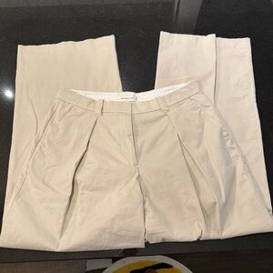 Abercrombie & Fitch Khaki Wide Leg Pants
